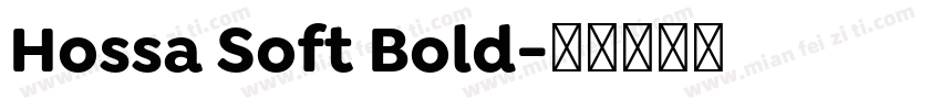 Hossa Soft Bold字体转换
